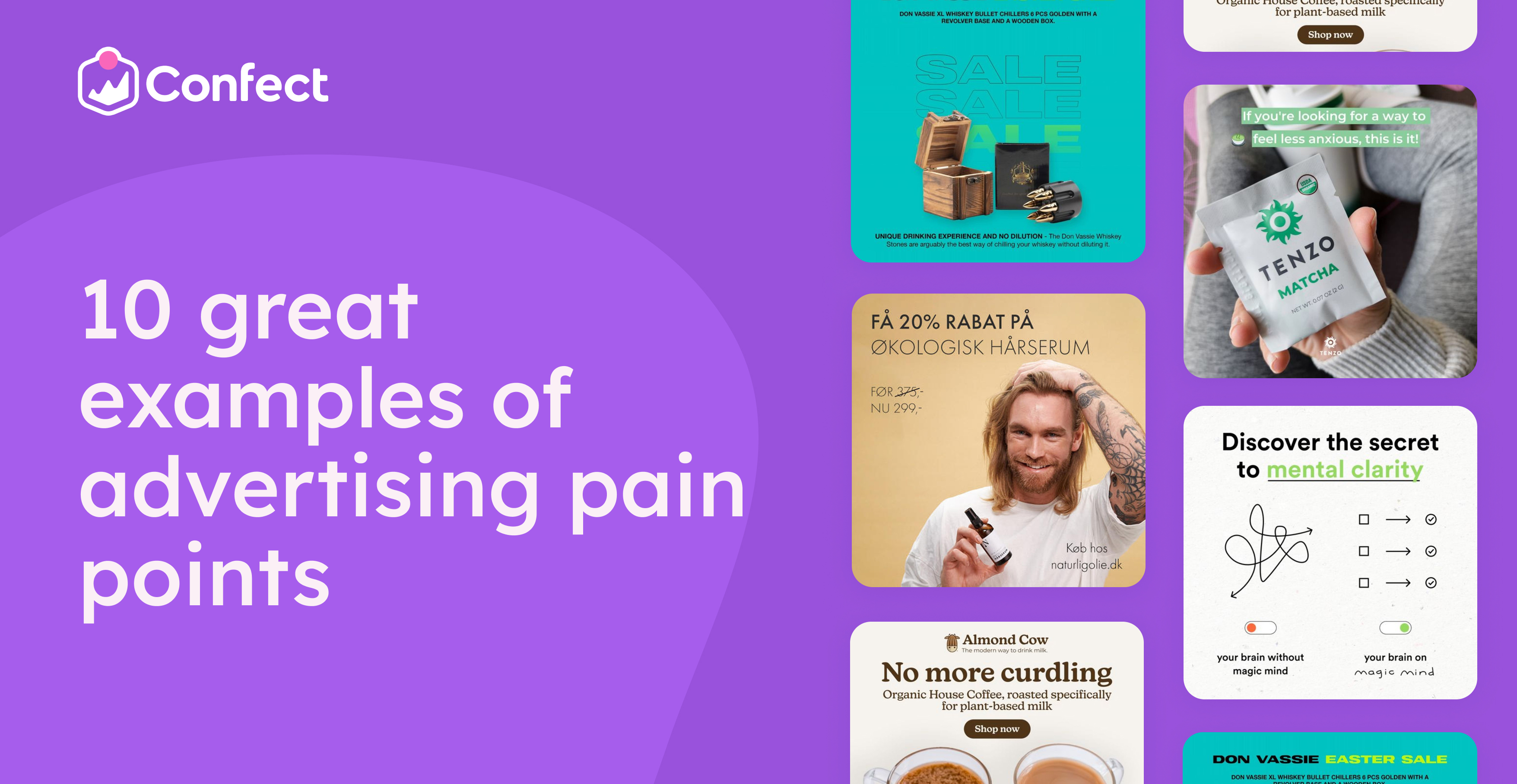 10 great examples of advertising pain points Confect.io